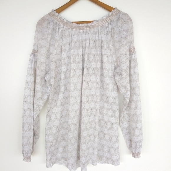 SALE 🛍️  NWT TRIBAL DENIME Long sleeve Peasant top Womens size XL - Picture 4 of 12